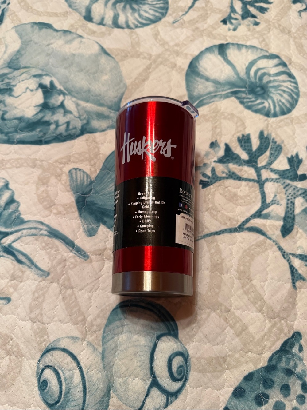Huskers Red Stainless Steel Travel Tumbler - Insulated